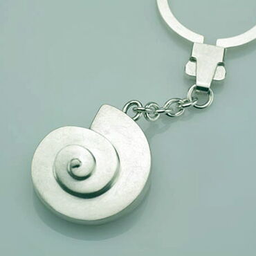 Schlüsselfreund "Schnecke groß" aus 935er Silber mit hochwertiger Mechanik